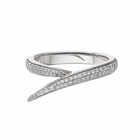Shaun Leane Interlocking 18ct White Gold Diamond Single Ring D