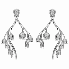 Shaun Leane Maybell Branch 18ct White Gold 2.65ct Diamond Earrings D