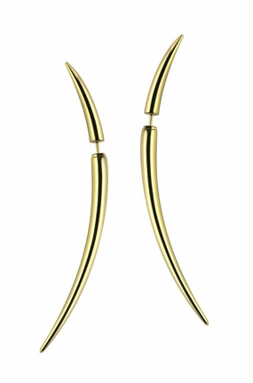 Shaun Leane Quill 18ct Yellow Gold Plated Sterling Silver Large Earrings