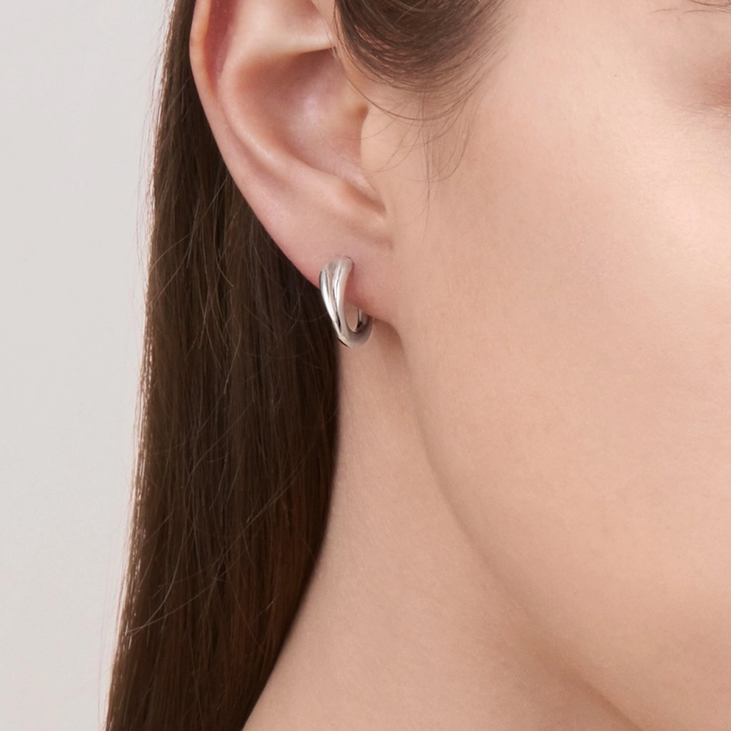 Shaun Leane Quill Sterling Silver Thorn Hoop Earrings