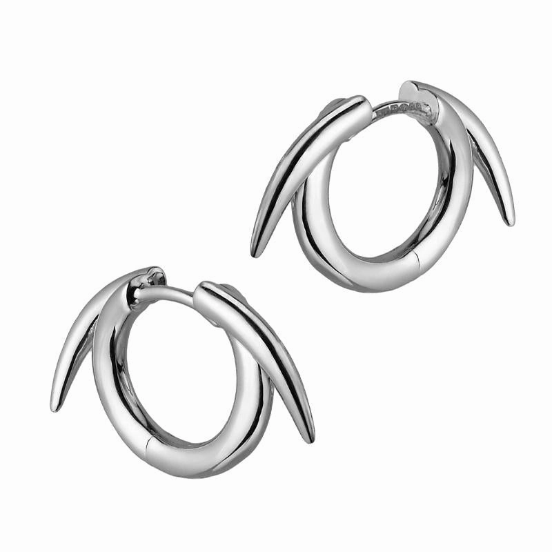 Shaun Leane Quill Sterling Silver Thorn Hoop Earrings