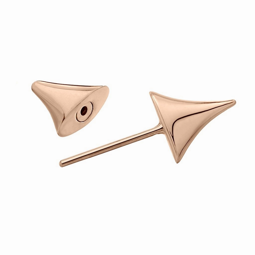 Shaun Leane Rose Thorn Single 18ct Rose Gold Plated Sterling Silver Medium Bar Earring D