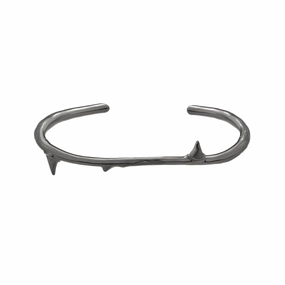 Shaun Leane Rose Thorn Sterling Silver Black Rhodium Bangle