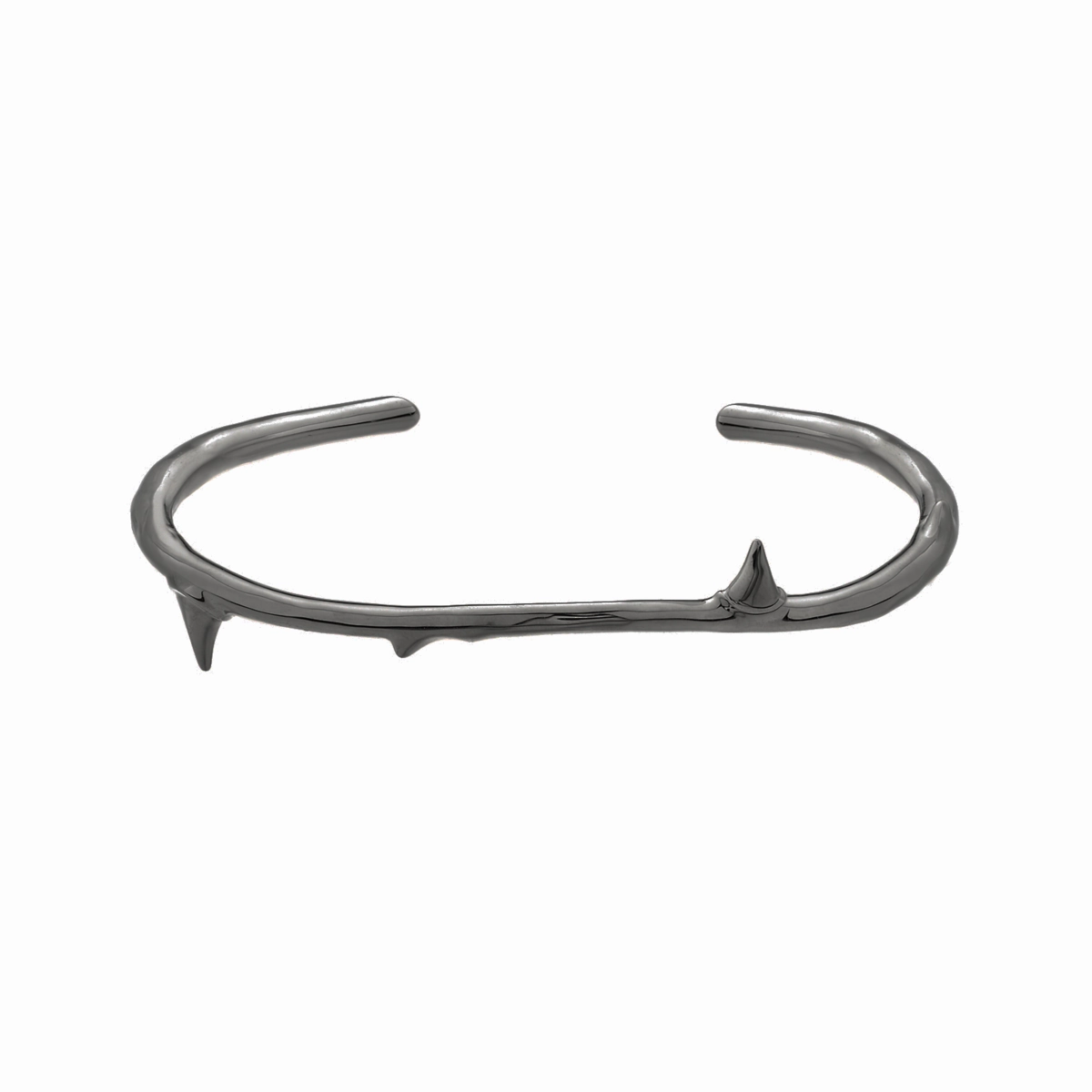 Shaun Leane Rose Thorn Sterling Silver Black Rhodium Bangle