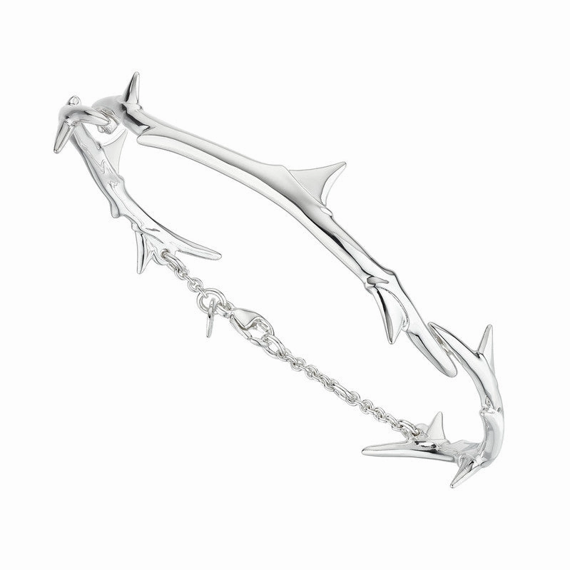 Shaun Leane Rose Thorn Sterling Silver Linked Bracelet