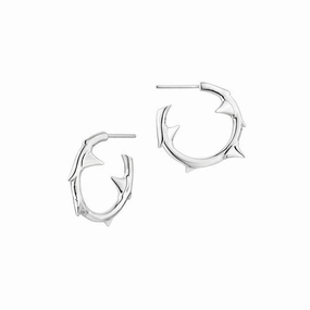 Shaun Leane Rose Thorn Sterling Silver Small Hoop Earrings