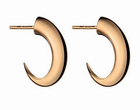 Shaun Leane Sabre 18ct Rose Gold Plated Sterling Silver Medium Cat Claw Hoop Earrings D