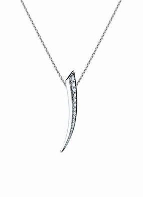 Shaun Leane Sabre 18ct White Gold 0.40ct Diamond Mini Necklace