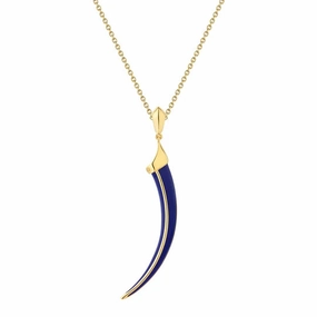 Shaun Leane Sabre Solis 18ct Yellow Gold Vermeil Sterling Silver Atlantic Ceramic Necklace
