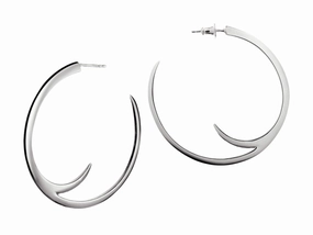 Shaun Leane Sabre Sterling Silver Cat Claw Statement Hoop Earrings