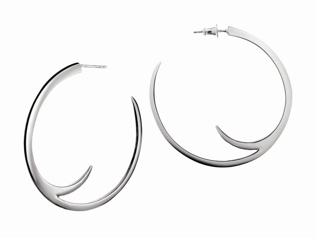 Shaun Leane Sabre Sterling Silver Cat Claw Statement Hoop Earrings
