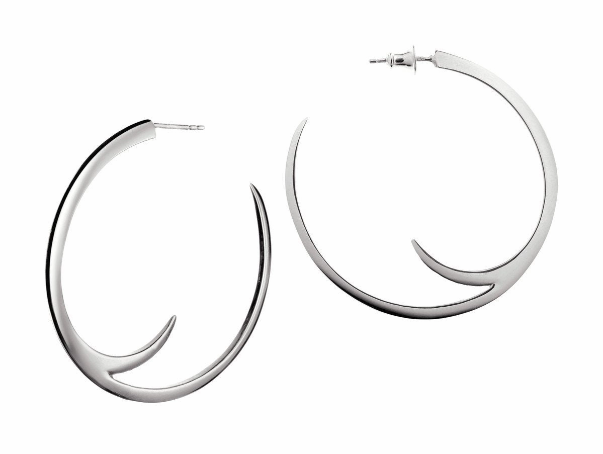 Shaun Leane Sabre Sterling Silver Cat Claw Statement Hoop Earrings