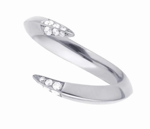 Shaun Leane Sabre Sterling Silver Diamond Open Ring