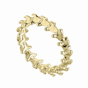 Shaun Leane Serpent Trace 18ct Yellow Gold Plated Sterling Silver Band Ring