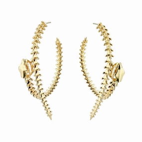Shaun Leane Serpent Trace 18ct Yellow Gold Plated Sterling Silver Hoop Earrings