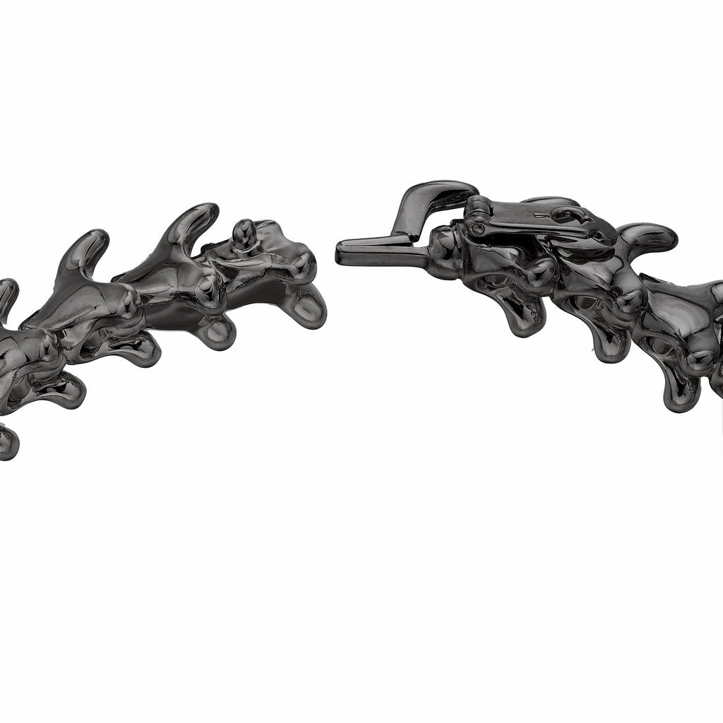 Shaun Leane Serpent Trace Sterling Silver Black Rhodium Wide Bracelet