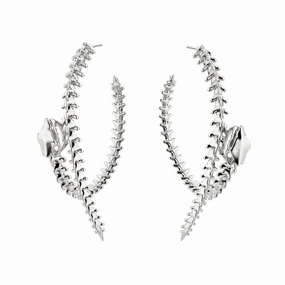 Shaun Leane Serpent Trace Sterling Silver Hoop Earrings