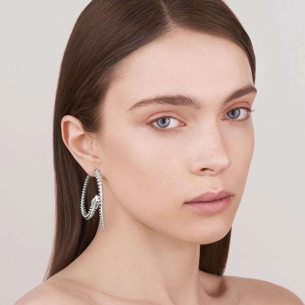 Shaun Leane Serpent Trace Sterling Silver Hoop Earrings