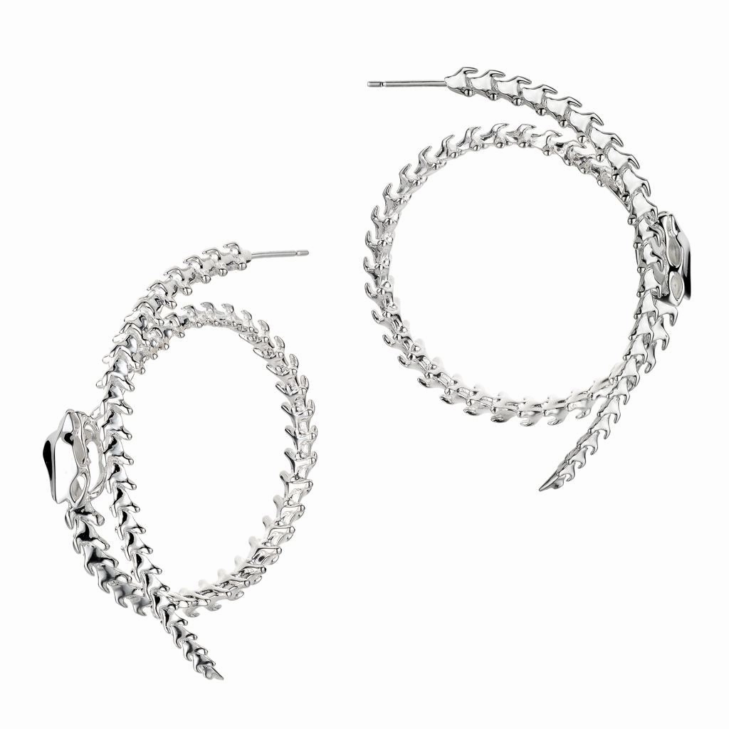 Shaun Leane Serpent Trace Sterling Silver Hoop Earrings