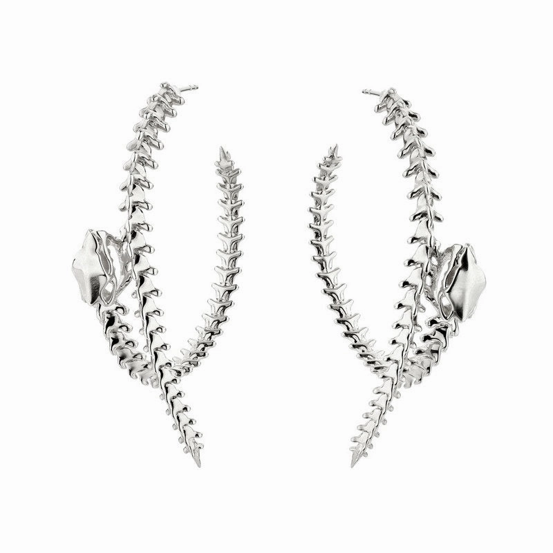Shaun Leane Serpent Trace Sterling Silver Hoop Earrings