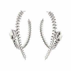 Shaun Leane Serpent Trace Sterling Silver Hoop Earrings