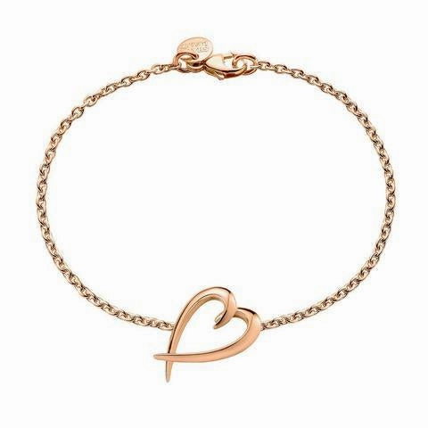 Shaun Leane Signature 18ct Rose Gold Plated Sterling Silver Heart Bracelet D