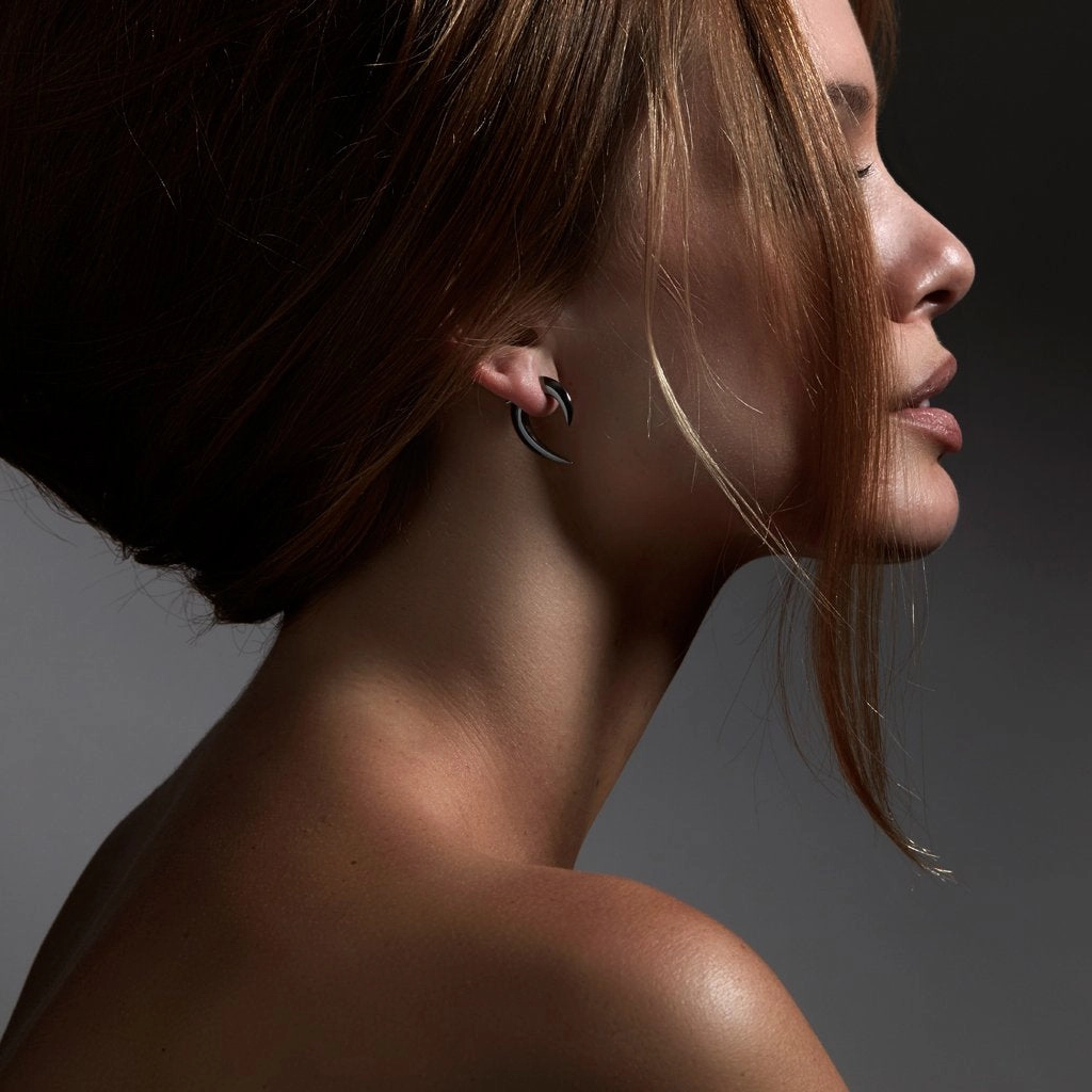 Shaun Leane Talon Single Sterling Silver Black Rhodium Earring