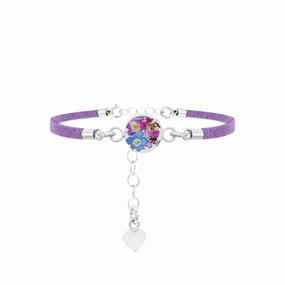 Shrieking Violet Sterling Silver Purple Haze Round Bracelet