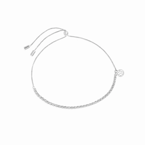 Sif Jakobs Ellera Sterling Silver White Zirconia Adjustable Tennis Bracelet