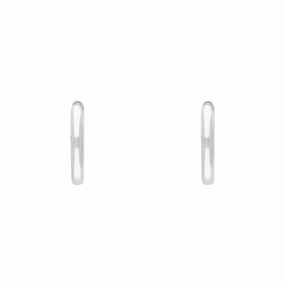 Sterling Silver 12mm Round Hoop Earrings