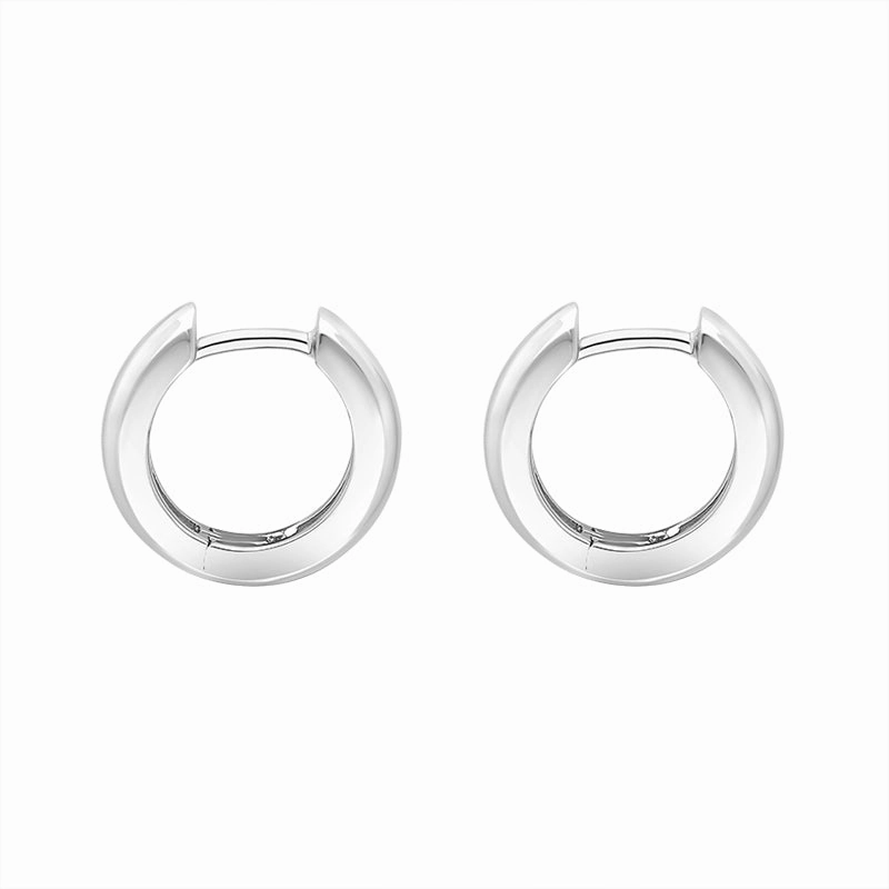 Sterling Silver 14mm Hoop Earrings