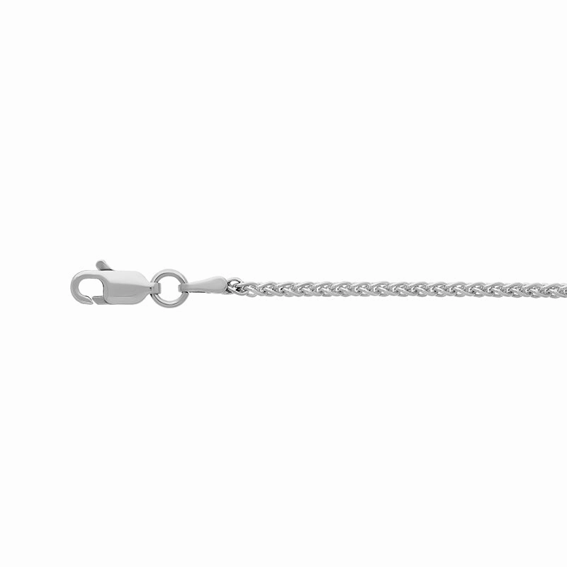 Sterling Silver 16 Inch Large Spiga Chain