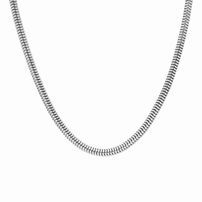 Sterling Silver 16 Inch Rounded Snake Chain