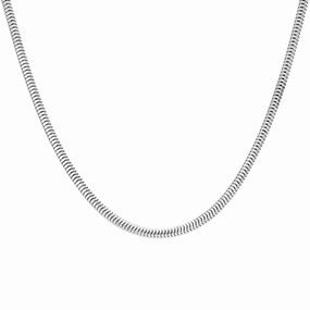 Sterling Silver 18 Inch Squared Snake Chain