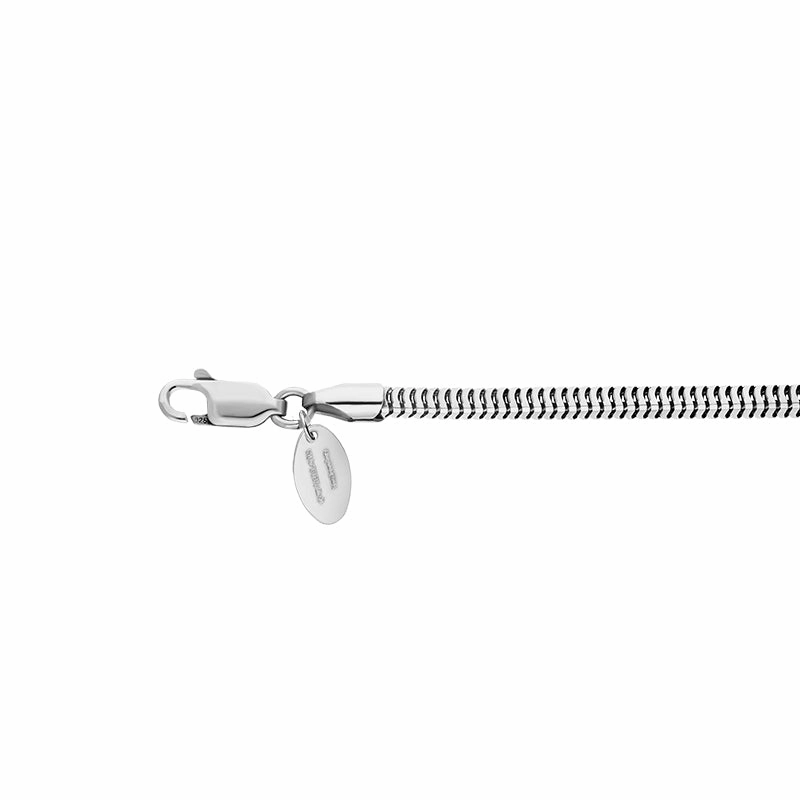 Sterling Silver 18 Inch Squared Snake Chain