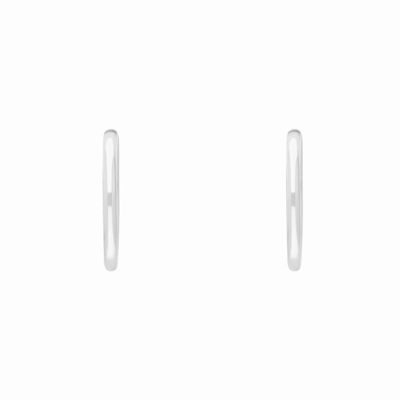 Sterling Silver 19mm Round Hoop Earrings