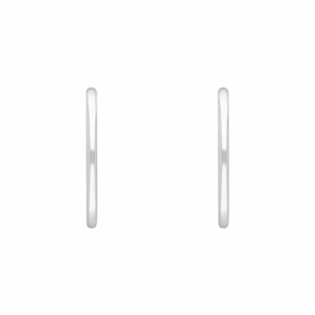 Sterling Silver 24mm Hoop Earrings