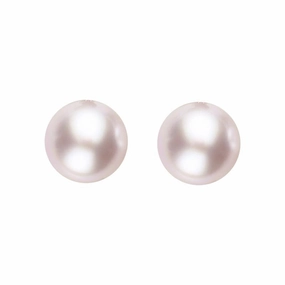 Sterling Silver 4mm Pink Freshwater Pearl Stud Earrings