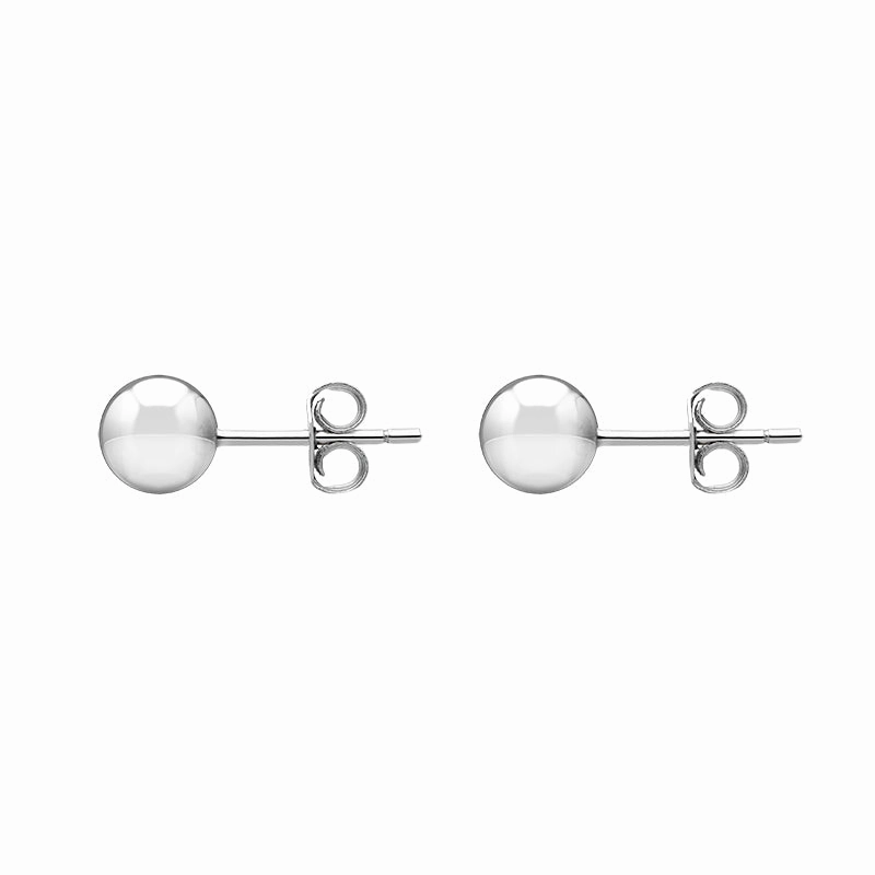 Sterling Silver 6mm Ball Stud Earrings