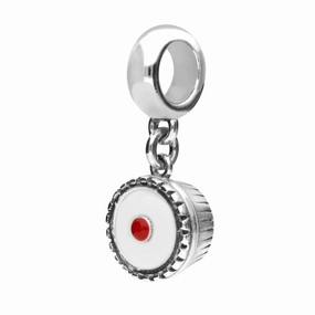 Sterling Silver Bakewell Pudding Plain Top Show Charm