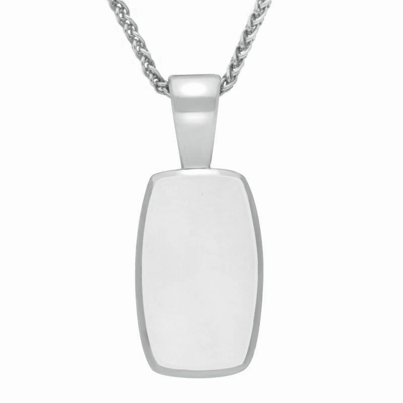 Sterling Silver Bauxite Barrel Shaped Necklace