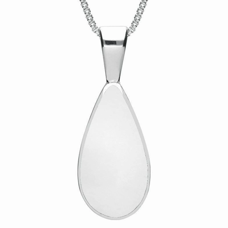 Sterling Silver Bauxite Classic Teardrop Necklace