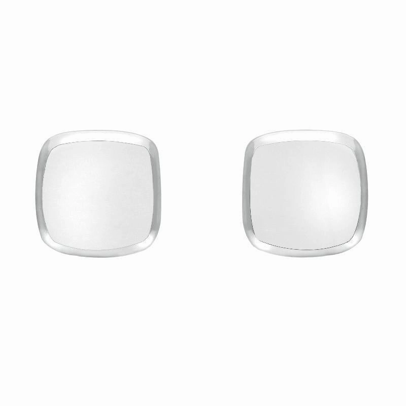 Sterling Silver Bauxite Small Dinky Cushion Stud Earrings
