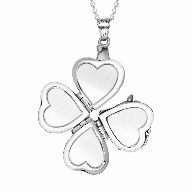 Sterling Silver Bird Heart Small Locket Necklace