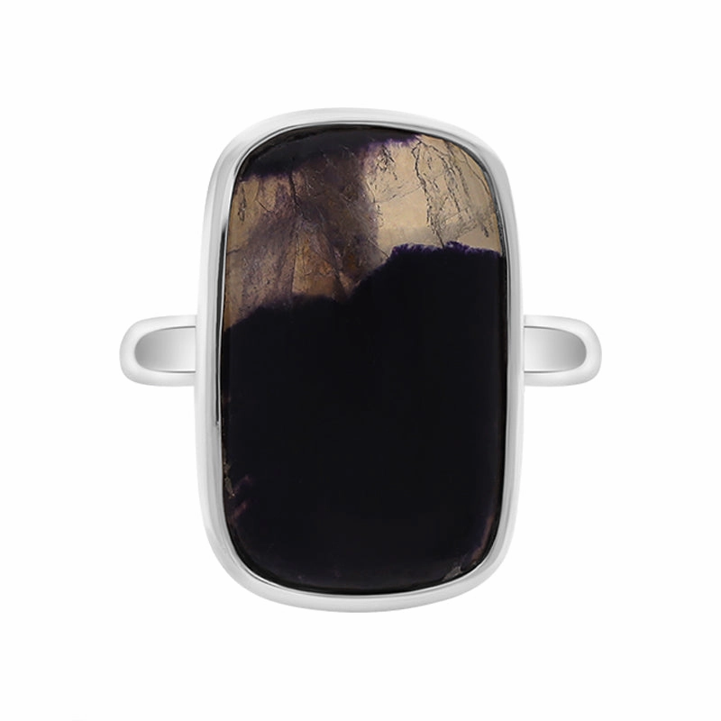 Sterling Silver Blue John Abstract Ring D