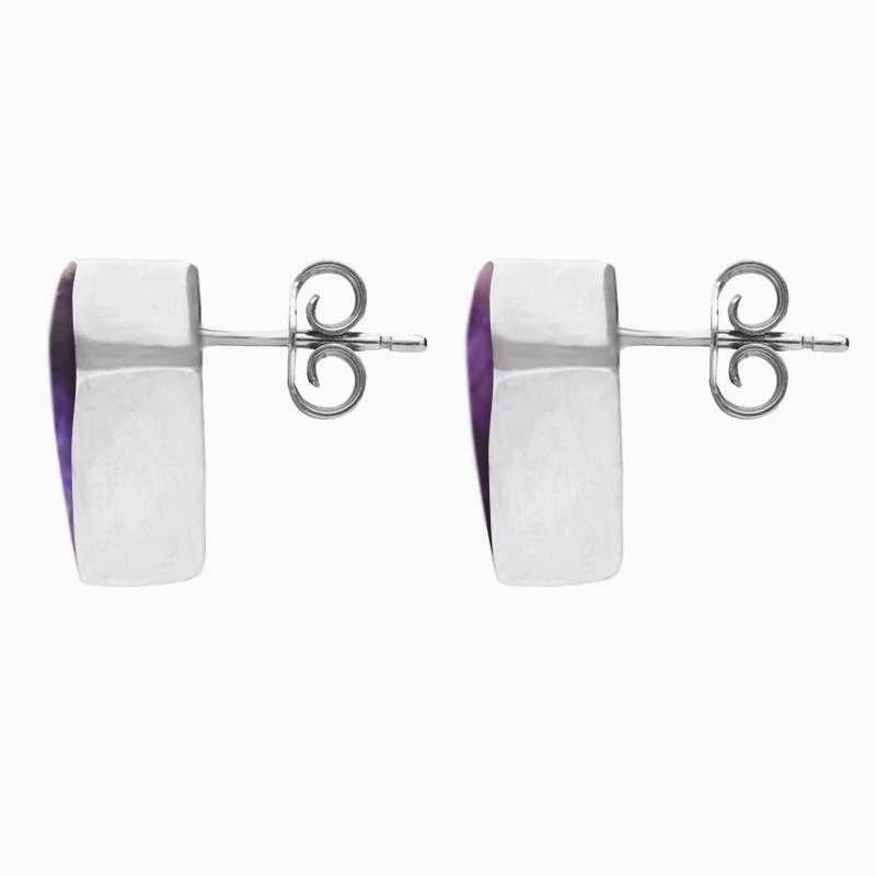 Sterling Silver Blue John Kite Stud Earrings