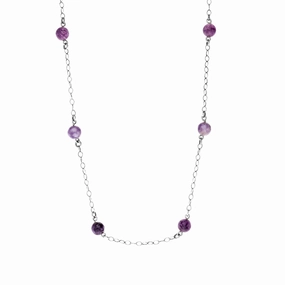 Sterling Silver Blue John Necklet D