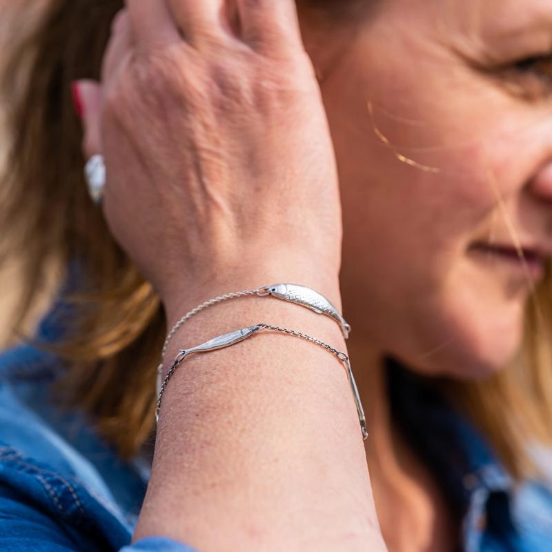 Sterling Silver Emma Stothard Silver Darling Petite Chain Link Bracelet