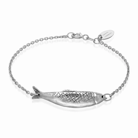 Sterling Silver Emma Stothard Silver Darling Petite Chain Link Bracelet