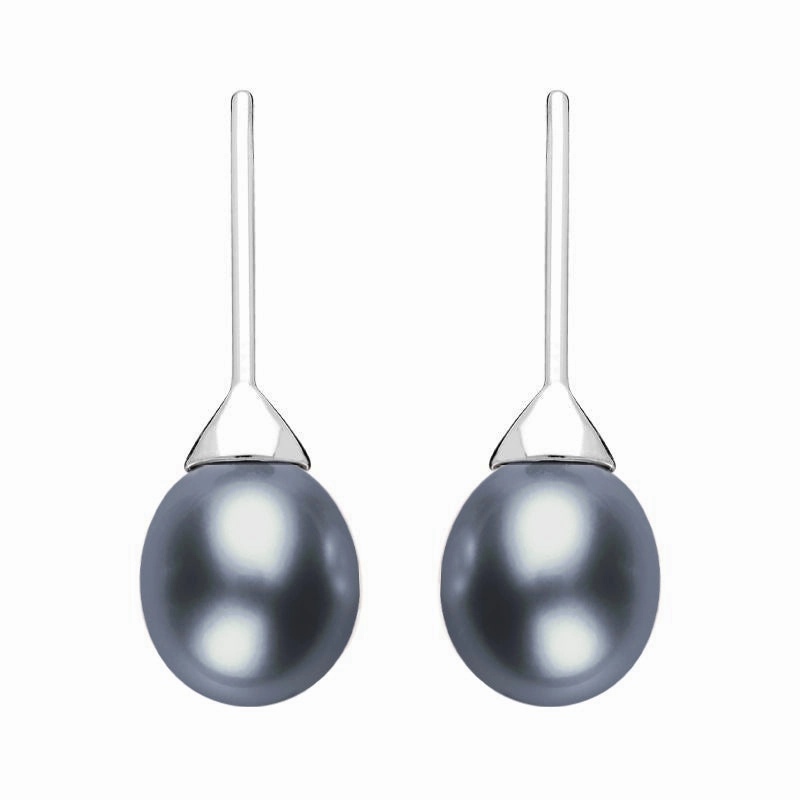 Sterling Silver Freshwater Pearl Hook Earrings